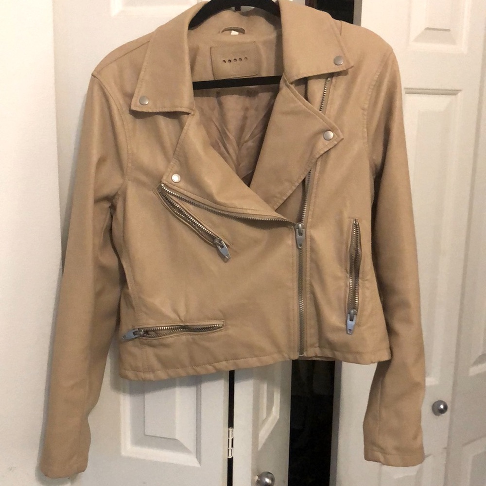BLANKNYC jacket nude / tan / cream faux leather